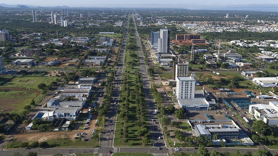 Vista de Palmas (TO), contexto urbano de marketing para desentupidoras em Palmas
